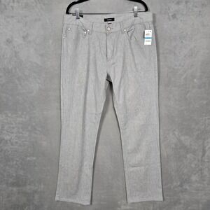 Alfani pants Mens 36x32 Dusty Gray‎ Straight Fit stretch NEW